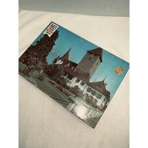 79 Milton Bradley Puzzle Springfield Series Lake Thun Switzerland Jigsaw #2 New